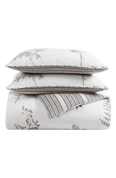 Stone Cottage Willow Cotton Sateen Comforter & Sham Set In Brown