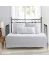 Stone Cottage Willow Way Ticking Stripe Of Cotton 4 Piece Daybed Cover Set In Grey