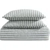 Stone Cottage Willow Way Ticking Stripe Quilt & Sham Set In Green