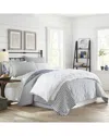 Stone Cottage Willow Way Ticking Stripe Quilt/sham Set In Indigo