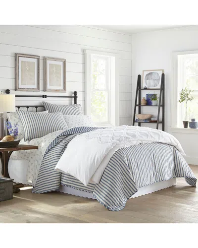 STONE COTTAGE STONE COTTAGE WILLOW WAY TICKING STRIPE QUILT/SHAM SET