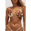 Stone Fox Flores Triangle Bikini Top In Multi
