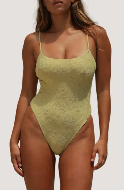 Stone Fox Surya One-piece Swimsuit In Green