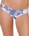 Stone Fox Swim Big Island Full Coverage Bikini Bottom In Sfs Flor Gitano In Blue
