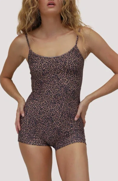 Stone Fox Swim Bobby Print One-piece Swimsuti In Green