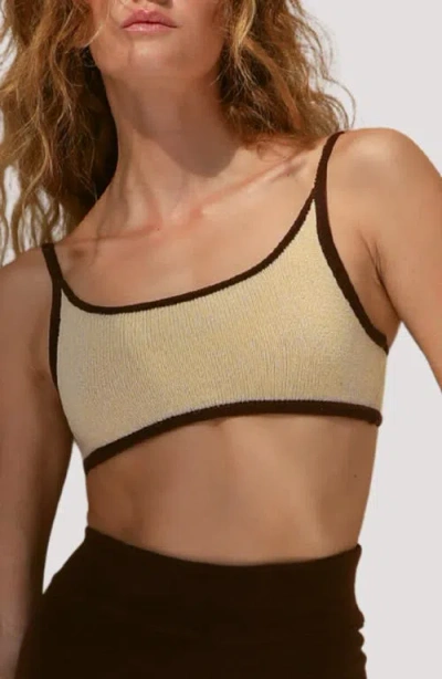 Stone Fox Swim Hali Bikini Top In Gray