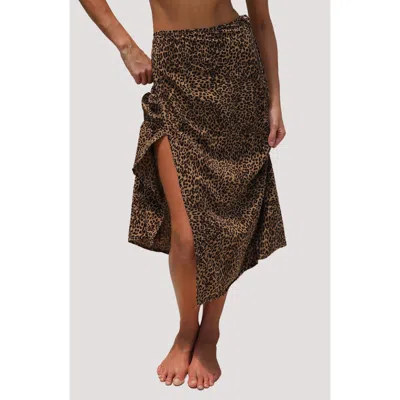 Stone Fox Swim Holiday Wrap Cover-up Skirt In Multi