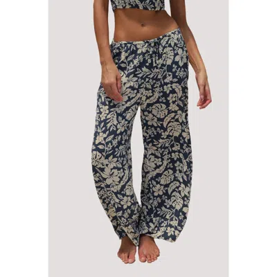 Stone Fox Swim Koda Cover-up Drawstring Pants In Multi