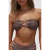 Stone Fox Swim Leilani Strapless Bikini Top In Green
