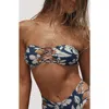 Stone Fox Swim Leilani Strapless Bikini Top In Multi