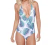 Stone Fox Swim One Piece Swimsuit In Sfs Petrogleaf In Multi
