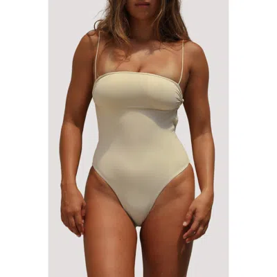 Stone Fox Swim Rue One-piece Swimsuit In Brown