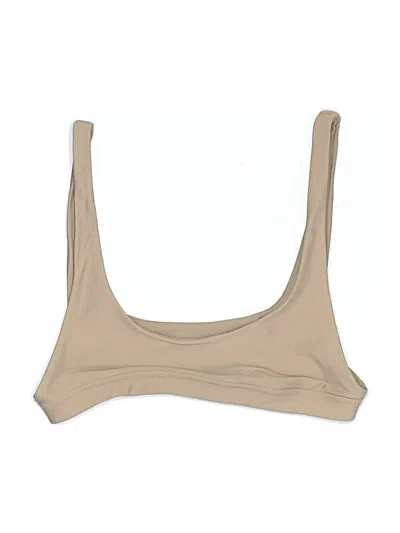 Pre-owned Stone Fox Swim Swimsuit Top Tan Swimwear