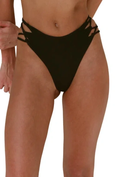 Stone Fox Swim Theo High Waist Bikini Bottoms In Multi