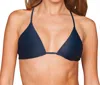 Stone Fox Swim Triangle Bikini Top In Sfs Storm In Blue