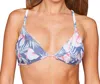 Stone Fox Swim Triangle Isla Bikini Top In Sfs Flor Gitano In Multi