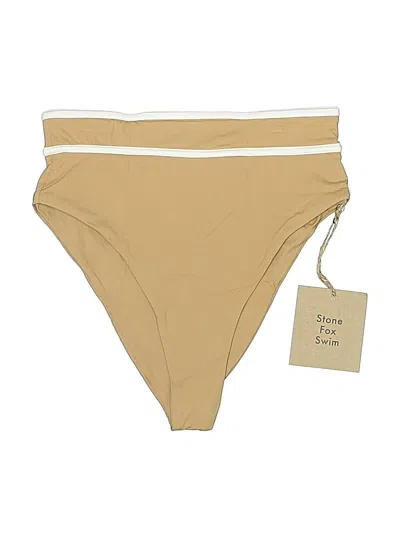Pre-owned Stone Fox Swimsuit Bottoms In Tan