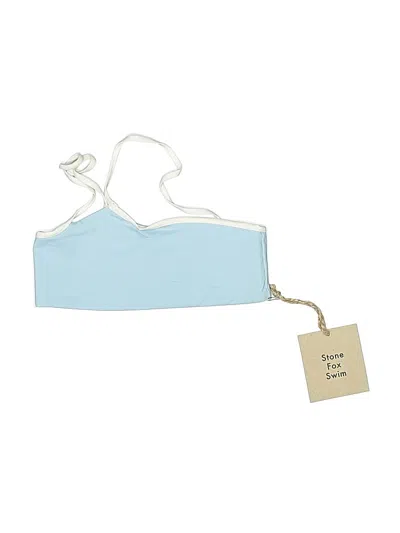 Pre-owned Stone Fox Swimsuit Top Blue Swimwear