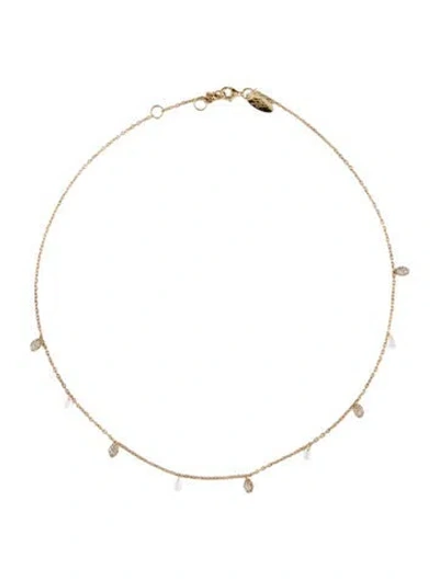 Pre-owned Stone Fruit Synthetic Sapphire Pit Station Necklace, 18" In Multicolor