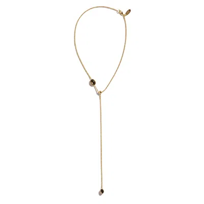 Stone Fruit Women's Baby Bolo Necklace - Gold