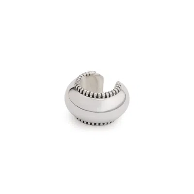 Stone Fruit Women's Disc Ear Cuff - Silver