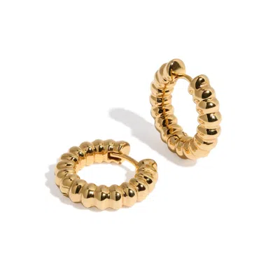 Stone Fruit Women's Rind Hoops - Gold