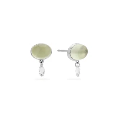 Stone Fruit Women's Silver Juicy Studs