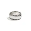 Stone Fruit Women's Small Disc Ring - Silver In Silver