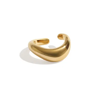 Stone Fruit Women's Wave Toe Ring - Gold