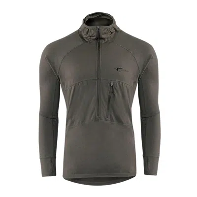 Stone Glacier Men's  Chinook Merino 1/2 Zip Hoodie In Gray