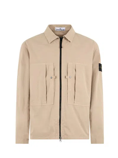 Stone Island 1200005 Overshirt In Neutral