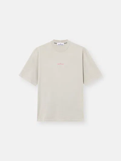 Stone Island 2100001 Combed Organic Cotton Jersey In Neutral