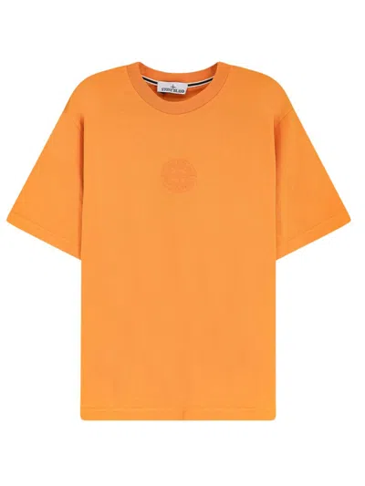 Stone Island 2100001 T-shirt In Orange