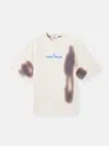 Stone Island Mens Ivory Logo-print Relaxed-fit Cotton T-shirt Xl