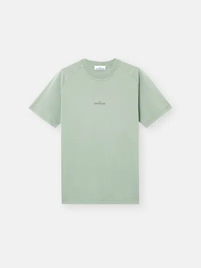 Stone Island 2100020 Organic Cotton Jersey In Sage Green