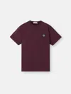 Stone Island T-shirt Mit Logo-patch In Red