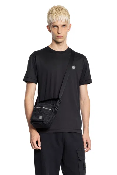 Stone Island 2100027 60/2 Cotton Jersey T-shirt In Black