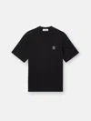 Stone Island Compass Patch Cotton Jersey T-shirt Clothing In Black