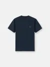 Stone Island Short-sleeve T-shirt In Cotton Jersey Crepe. In Blue