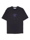 Stone Island 2100037 Combed Cotton Logo-plaque T-shirt In Black