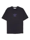 Stone Island 2100037 T-shirt With Logo Plaque Made From Combed Cotton In Black