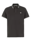 Stone Island Slim Fit Short Sleeve Polo Shirt In Gray