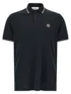 Stone Island Mens Black Brand-patch Regular-fit Stretch-cotton Polo Shirt Xl In Black