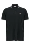 Stone Island Mens Black Brand-patch Regular-fit Stretch-cotton Polo Shirt Xl In Black