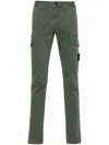 Stone Island 30410 Tapered Cargo Trousers In Green