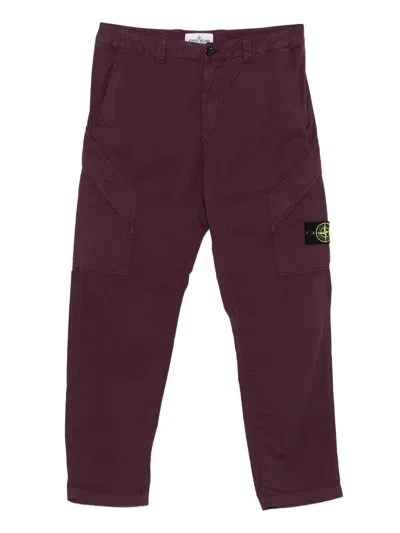 Stone Island Pant Regular Clothing In Purple
