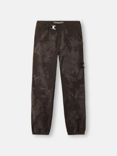 Stone Island 3100007 Supima Stretch Cotton Twill-tc Laser Camo In Blue