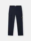 Stone Island Regular Tapered Fit Cargo Pants In Black