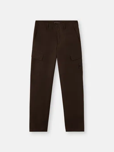 Stone Island Regular-fit Cargo Trousers With Natural Weather Protection In Brown
