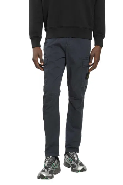 Stone Island 3100032 Cargo Trousers In Blue